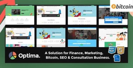 Optima - SEO, Marketing, Bitcoin, Agency Multiple HTML5 Template